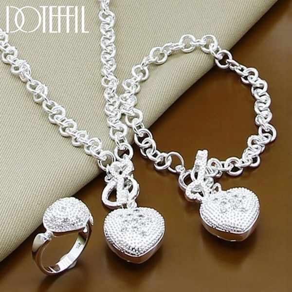 doteffil 925 sterling silver aaa zircon heart bracelet necklace ring set for woman wedding engagement party charm jewelry, Golden;silver
doteffil 925 sterling silver aaa zircon heart bracelet necklace ring set for woman wedding engagement party charm jewelry, Golden;silver