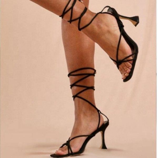 sandals fashion western style women pure color lace up shoes square open toe high kitten thin heels lifestyle dress, Black
sandals fashion western style women pure color lace up shoes square open toe high kitten thin heels lifestyle dress, Black
