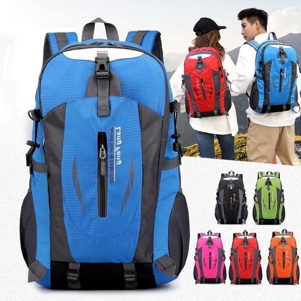 40l waterproof men women backpack travel pack sports bag outdoor mountaineering hiking climbing camping