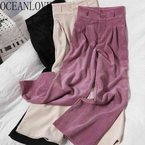 woman pants solid high waist buttons loose corduroy mujer pantalones autumn winter trousers korean style 19655 210415, Black;white
woman pants solid high waist buttons loose corduroy mujer pantalones autumn winter trousers korean style 19655 210415, Black;white