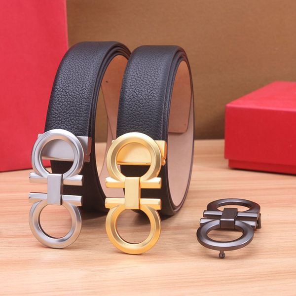 belts mens fashion black business womens casual big gold buckle designer belt double-sided first layer cowhide with brushed brass buck lewit, Black;brown
belts mens fashion black business womens casual big gold buckle designer belt double-sided first layer cowhide with brushed brass buck lewit, Black;brown