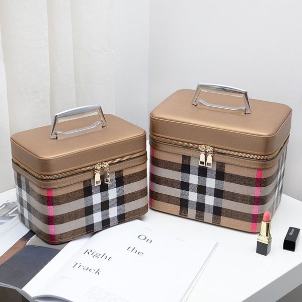 cosmetic type portable lattice wind cosmetic box women's washing, storage and sorting bag
cosmetic type portable lattice wind cosmetic box women's washing, storage and sorting bag
