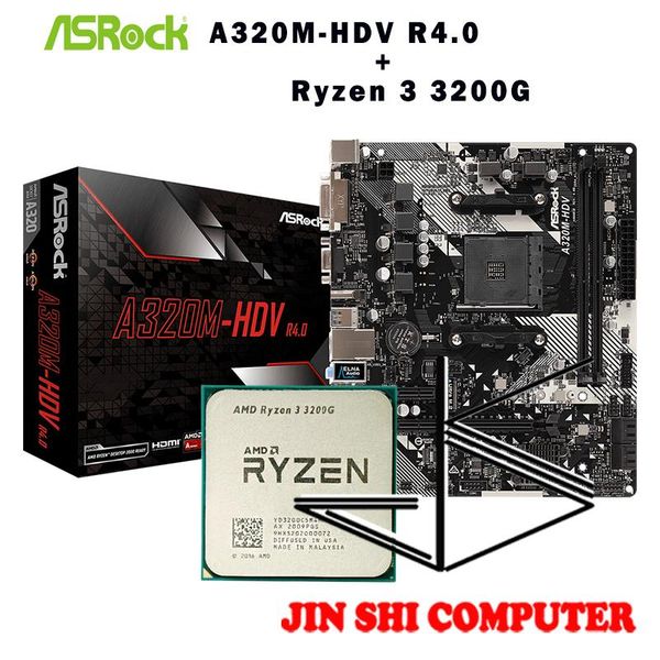 motherboards amd ryzen 3 3200g r3 cpu + asrock a320m hdv .0 motherboard suit socket am4 and motherbaord all / no fan
motherboards amd ryzen 3 3200g r3 cpu + asrock a320m hdv .0 motherboard suit socket am4 and motherbaord all / no fan