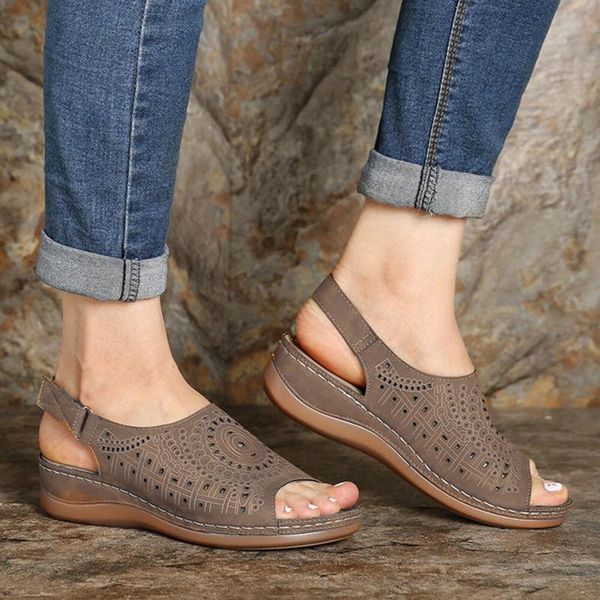 sandals 2021 women's sandal hollow wedges shoes summer platform women large size ladies casual beach sandalias mujer, Black
sandals 2021 women's sandal hollow wedges shoes summer platform women large size ladies casual beach sandalias mujer, Black