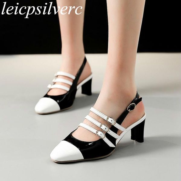 women's sandals high heels patent leather buckle pointed toe 2021 fashion spring summer yellow black big size 34-48
women's sandals high heels patent leather buckle pointed toe 2021 fashion spring summer yellow black big size 34-48