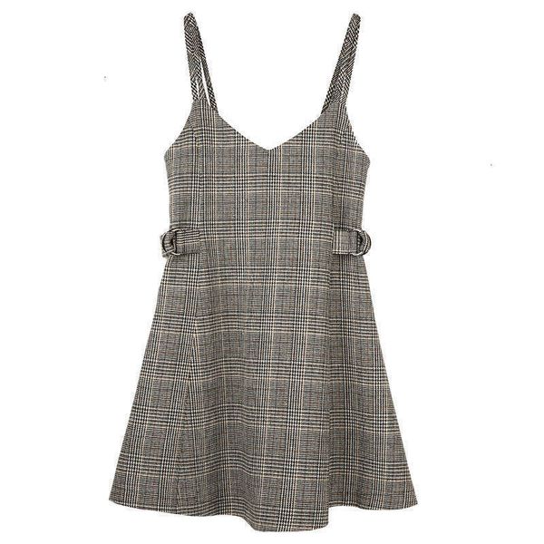 casual dresses style woolen small fragrance waist versatile skirt tweed plaid strap dress, Black;gray
casual dresses style woolen small fragrance waist versatile skirt tweed plaid strap dress, Black;gray