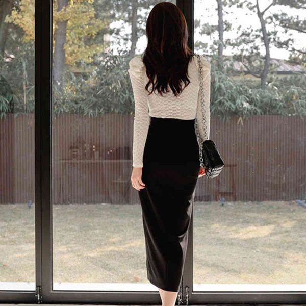 dresses women's spring work wear 2 pieces set white blouses & high waist split sheath pencil bodycon skirt korean chic suit, Black;gray
dresses women's spring work wear 2 pieces set white blouses & high waist split sheath pencil bodycon skirt korean chic suit, Black;gray