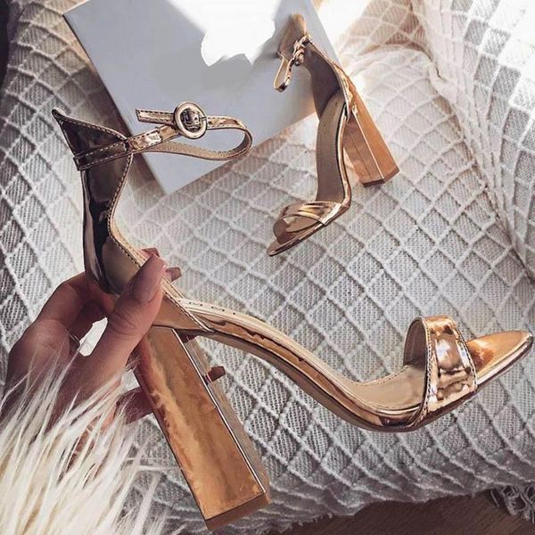 gold leather chunky heel sandals peep toe ankle strap women square heels dress shoes summer party banquet drop ship, Black
gold leather chunky heel sandals peep toe ankle strap women square heels dress shoes summer party banquet drop ship, Black