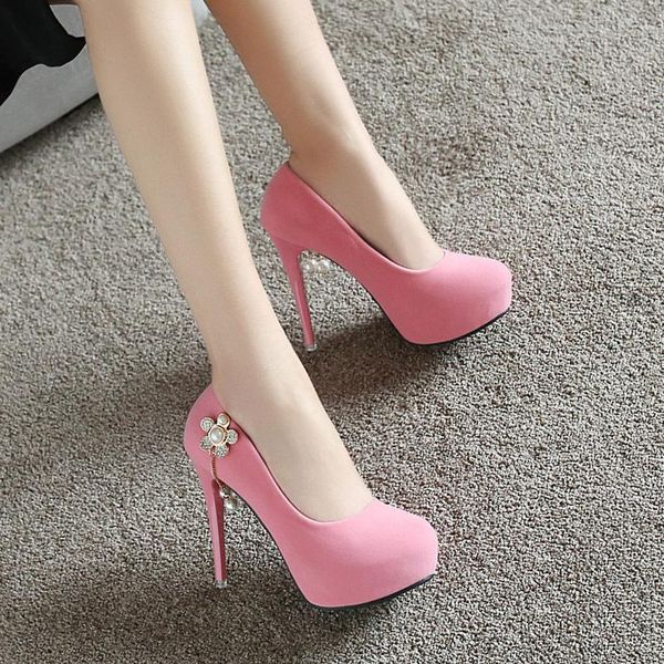 dress shoes fashion flock round toe waterproof platform thin high heels pink color wedding women 37 38 39, Black
dress shoes fashion flock round toe waterproof platform thin high heels pink color wedding women 37 38 39, Black