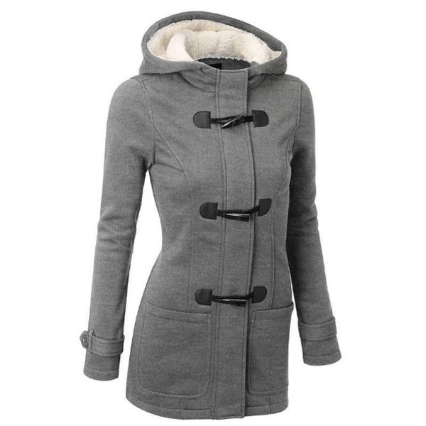 women's jackets womens casual winter fashion outdoor warm wool blend pea coats hooded horn buckle thickening clothes with pockets lambs, Black;brown
women's jackets womens casual winter fashion outdoor warm wool blend pea coats hooded horn buckle thickening clothes with pockets lambs, Black;brown
