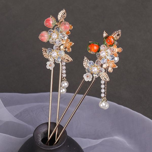 hair clips & barrettes chinese ancient flower wedding bride gold color pearl tassel hairpin for women hanfu accessory pin sticks, Golden;silver
hair clips & barrettes chinese ancient flower wedding bride gold color pearl tassel hairpin for women hanfu accessory pin sticks, Golden;silver