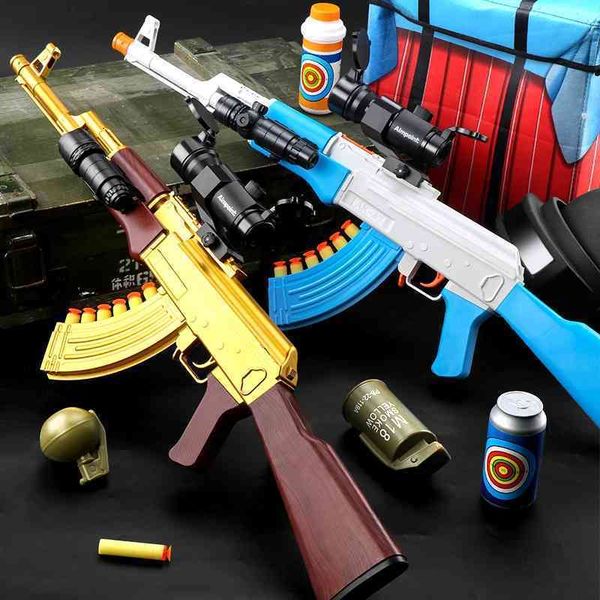 ak47 children's toy bullet gun akm simulation jedi eat chicken to survive submachine rifle suction cup soft egg rob boy
ak47 children's toy bullet gun akm simulation jedi eat chicken to survive submachine rifle suction cup soft egg rob boy