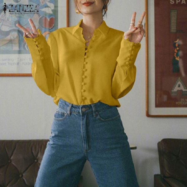 fashion button shirts women's spring blouse 2021 zanzea casual long sleeve blusas female plus size tunic 5xl blouses &, White
fashion button shirts women's spring blouse 2021 zanzea casual long sleeve blusas female plus size tunic 5xl blouses &, White