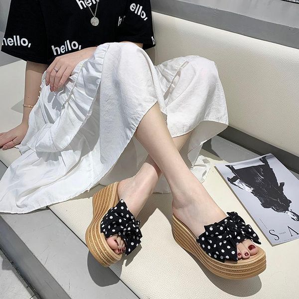 slippers women fashion summer high heel beach flops slipper platform shoes sandals non-slip feet 5bft, Black
slippers women fashion summer high heel beach flops slipper platform shoes sandals non-slip feet 5bft, Black