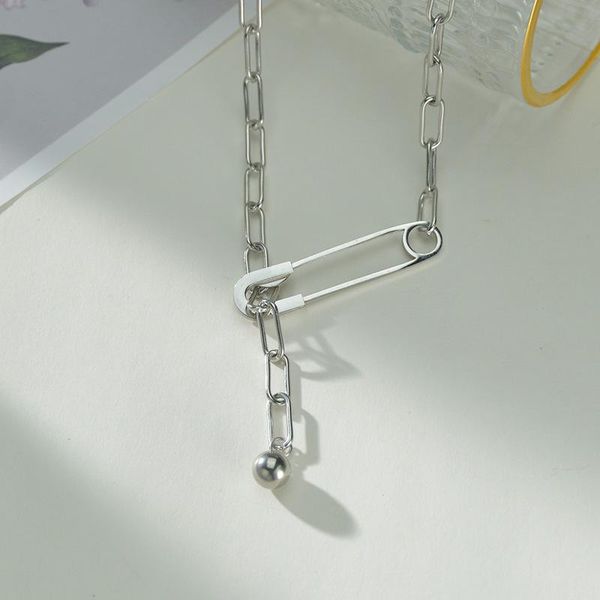 pendant necklaces allme cool paper clip necklace for women ladies gold colour metallic chunky chain chokers accessories, Silver
pendant necklaces allme cool paper clip necklace for women ladies gold colour metallic chunky chain chokers accessories, Silver
