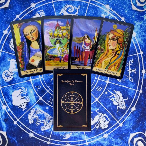 new the wheel of fortune tarot cards divination deck entertainment parties board game support drop shipping 78 pcs/box
new the wheel of fortune tarot cards divination deck entertainment parties board game support drop shipping 78 pcs/box