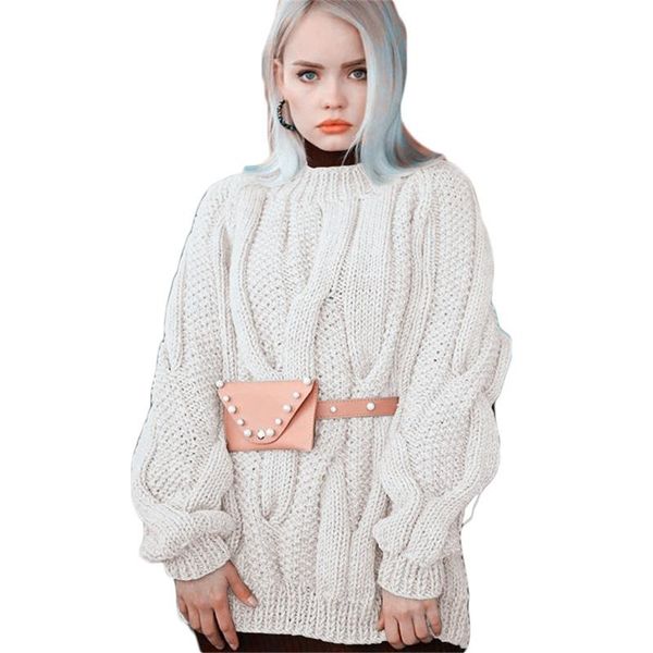 women's sweaters sweater pullover women 2021 autumn and winter solid color retro round neck twist knit long-sleeved thick fashion t64, White;black
women's sweaters sweater pullover women 2021 autumn and winter solid color retro round neck twist knit long-sleeved thick fashion t64, White;black