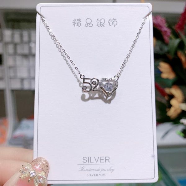pendant necklaces trend luxury fashion smart 520 necklace for women wild heart stone girlfriend birthday gift jewelry, Silver
pendant necklaces trend luxury fashion smart 520 necklace for women wild heart stone girlfriend birthday gift jewelry, Silver