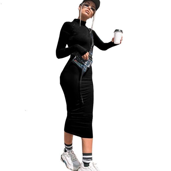 casual dresses turtleneck zipper package hip bodycon long women solid high waist slim midi dress spring autumn neon pencil thjh, Black;gray
casual dresses turtleneck zipper package hip bodycon long women solid high waist slim midi dress spring autumn neon pencil thjh, Black;gray