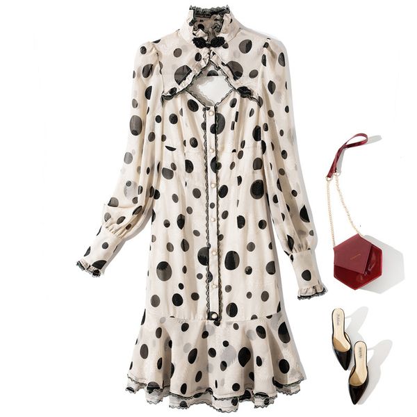 casual dresses spring long sleeve stand collar beige retro polka dot panelled buttons single-breasted dress elegant yj185916 vz1j, Black;gray
casual dresses spring long sleeve stand collar beige retro polka dot panelled buttons single-breasted dress elegant yj185916 vz1j, Black;gray