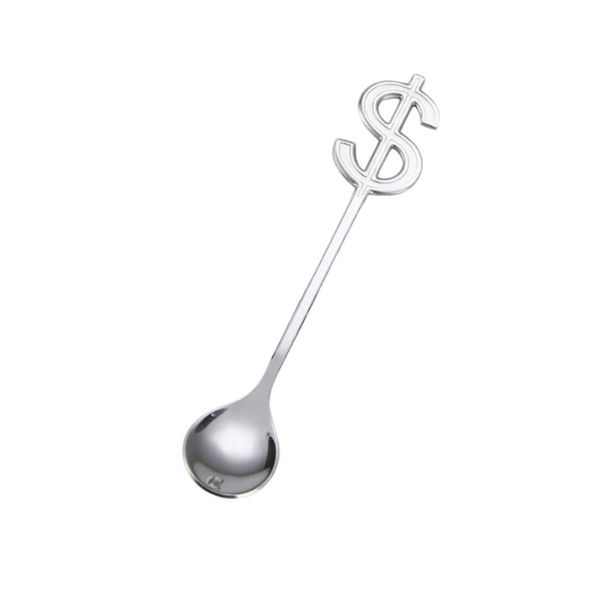 spoons 304 stainless steel creative dollar sign head coffee stirring spoon polished dessert dinner flatware for eating kitchen (
spoons 304 stainless steel creative dollar sign head coffee stirring spoon polished dessert dinner flatware for eating kitchen (