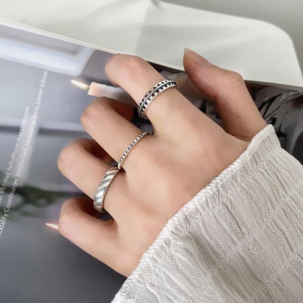 cluster rings 925 sterling silver ring simple retro knotted interlocking coil opening adjustable wild girl boy hand jewelry, Golden;silver
cluster rings 925 sterling silver ring simple retro knotted interlocking coil opening adjustable wild girl boy hand jewelry, Golden;silver