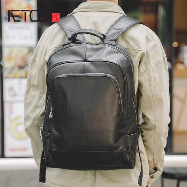 backpack aetoo genuine leather men's backpack, first layer travel casual fashion trend business computer bag
backpack aetoo genuine leather men's backpack, first layer travel casual fashion trend business computer bag