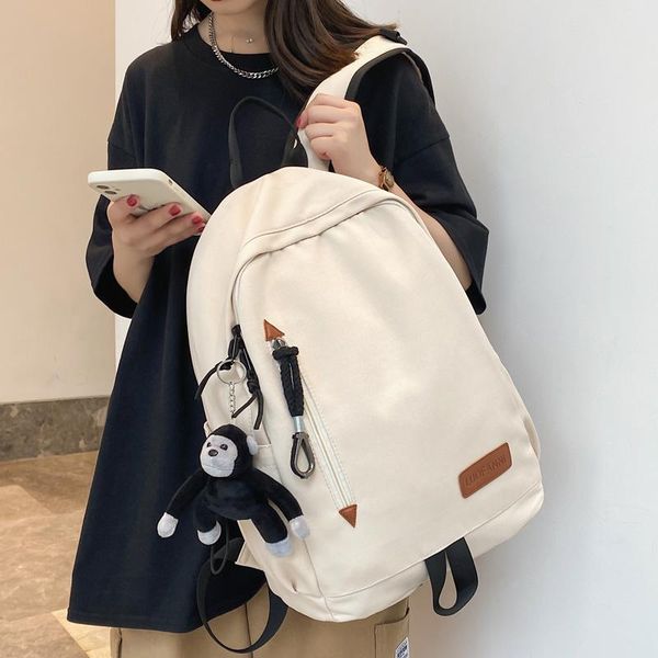 backpack dcimor solid color waterproof nylon women men vertical zipper large capacity lapback bag college girl schoolbag
backpack dcimor solid color waterproof nylon women men vertical zipper large capacity lapback bag college girl schoolbag