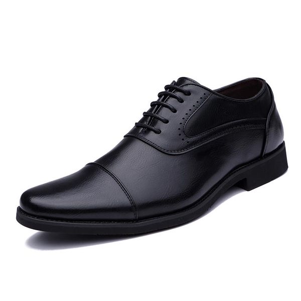 dress shoes qffaz 2021 genuine leather men business formal office male breathable oxfords flats, Black
dress shoes qffaz 2021 genuine leather men business formal office male breathable oxfords flats, Black