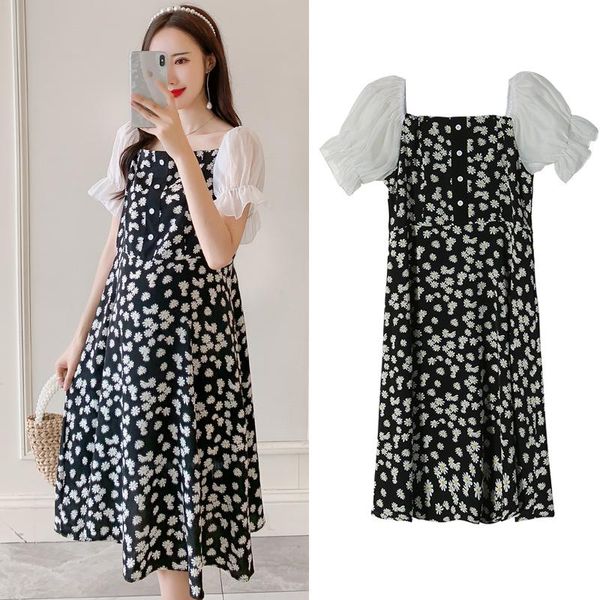 maternity dresses 6639# clothes summer chiffon short sleeve loose stylish floral dress for pregnant women mom, White
maternity dresses 6639# clothes summer chiffon short sleeve loose stylish floral dress for pregnant women mom, White