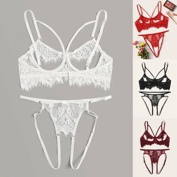 bras sets 2pcs women's sling white brief mesh lace one-piece wire big bra underwear thong g-string lingerie set, Red;black
bras sets 2pcs women's sling white brief mesh lace one-piece wire big bra underwear thong g-string lingerie set, Red;black