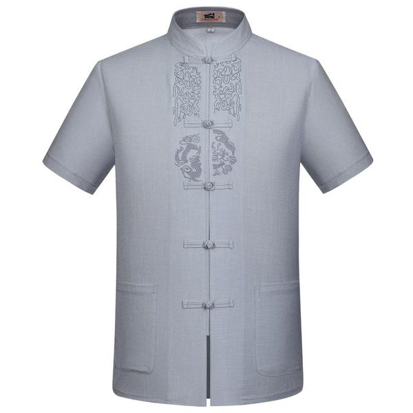 men's casual shirts tang short sleeve cotton linen shirt chinese style male button costume embroidery simple vintage plus size 4, White;black
men's casual shirts tang short sleeve cotton linen shirt chinese style male button costume embroidery simple vintage plus size 4, White;black