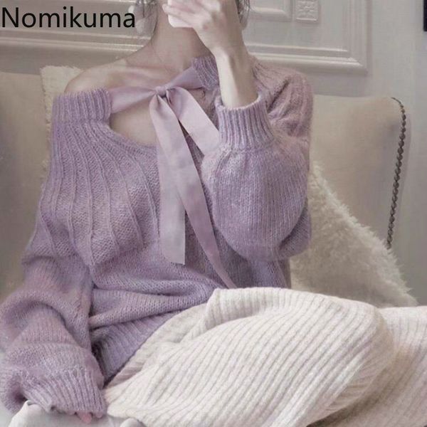 nomikuma lace up knitted sweaters women sweet v neck long sleeve female pullover loose fashion autumn lady jumpers 3c994 210514, White;black
nomikuma lace up knitted sweaters women sweet v neck long sleeve female pullover loose fashion autumn lady jumpers 3c994 210514, White;black