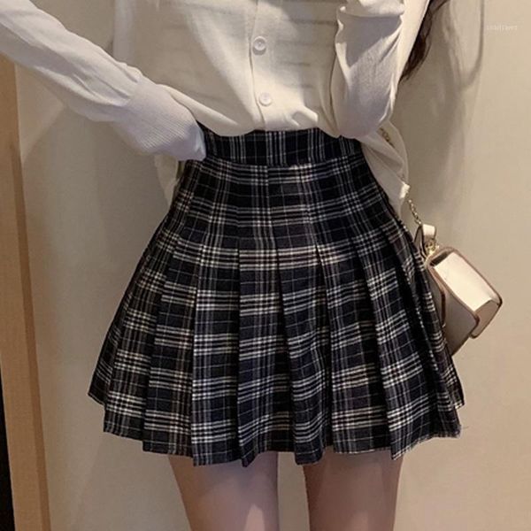 skirts harajuku high waist mini women gothic punk plaid print pleated summer college, Black
skirts harajuku high waist mini women gothic punk plaid print pleated summer college, Black