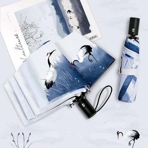 umbrellas chinese retro fully automatic umbrella women creative uv protection windproof folding men a6a
umbrellas chinese retro fully automatic umbrella women creative uv protection windproof folding men a6a