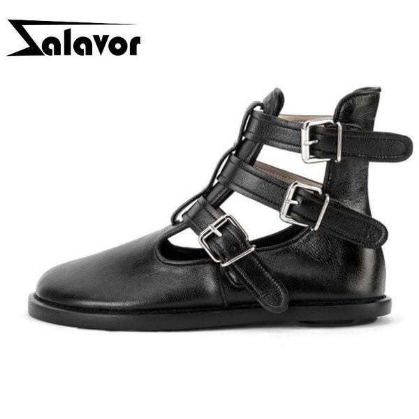 boots zalavor brand ankle women real leather buckle flats shoes solid color round toe footwear size 33-43, Black
boots zalavor brand ankle women real leather buckle flats shoes solid color round toe footwear size 33-43, Black