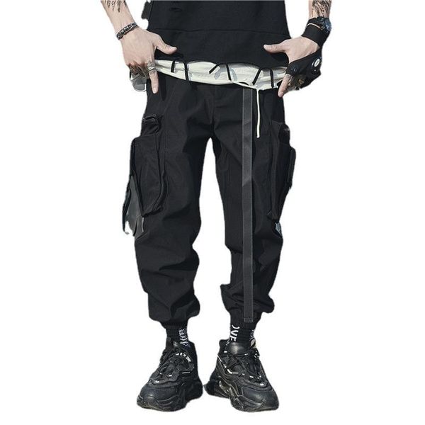 man streetwear hip hop punk harem trousers jogger sweatpants men ribbons big pocket ankle length casual cargo pants men's, Black
man streetwear hip hop punk harem trousers jogger sweatpants men ribbons big pocket ankle length casual cargo pants men's, Black