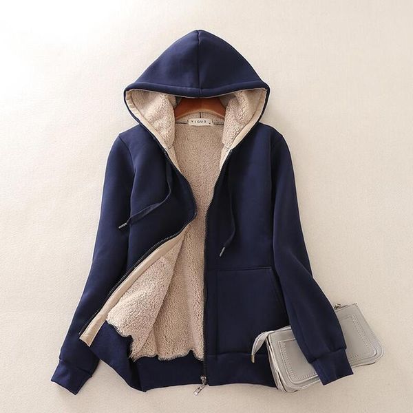 women's hoodies & sweatshirts autumn winter women plus velvet oversized jacket long sleeve sweatshirt lamb cashmere warm hooded coat 4x, Black
women's hoodies & sweatshirts autumn winter women plus velvet oversized jacket long sleeve sweatshirt lamb cashmere warm hooded coat 4x, Black