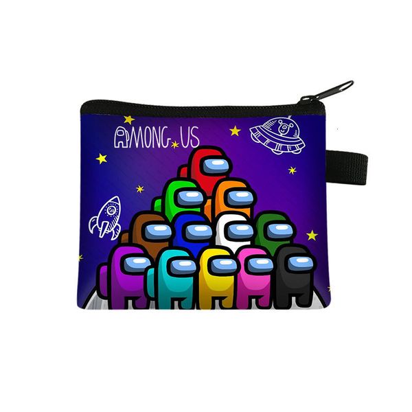among us children's zero wallet space werewolf killing game peripheral portable card bag coin key storage, Red;black
among us children's zero wallet space werewolf killing game peripheral portable card bag coin key storage, Red;black