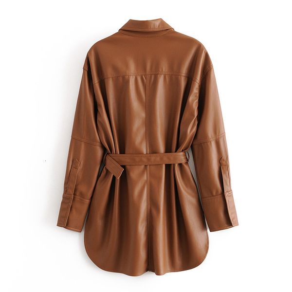wool lapel vintage long sleeve women's jacket coat casual with belt faux leather loose solid color pocket female, Black
wool lapel vintage long sleeve women's jacket coat casual with belt faux leather loose solid color pocket female, Black