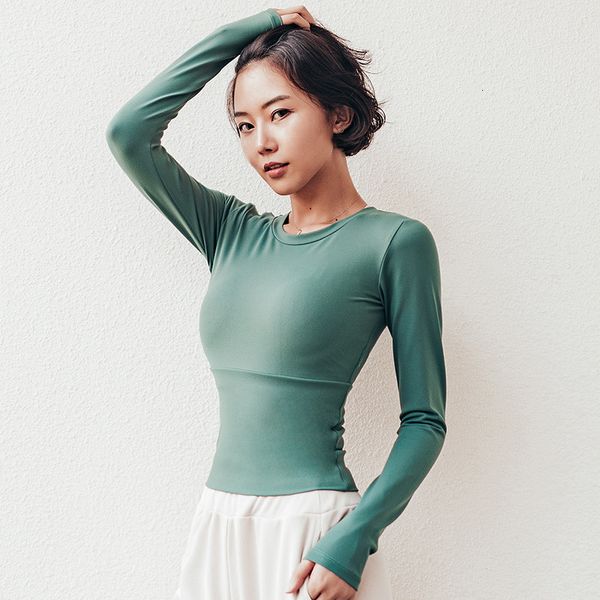 tees t-shirt yoga running women's quick drying fitns cloth solid color round neck slim waist long sleeve t-shirt, White
tees t-shirt yoga running women's quick drying fitns cloth solid color round neck slim waist long sleeve t-shirt, White