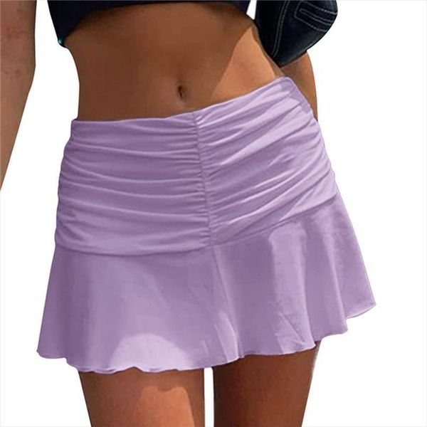 high waist simple fashion women skirt solid color bikini bottom pleated ruffled y2k skirts, Black
high waist simple fashion women skirt solid color bikini bottom pleated ruffled y2k skirts, Black