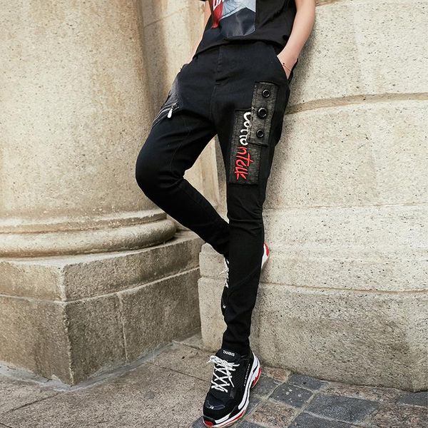 women's pants & capris #2216 hip hop pencil for women autumn pocket zipper trousers female harajuku streetwear mid waist elastic pant, Black;white
women's pants & capris #2216 hip hop pencil for women autumn pocket zipper trousers female harajuku streetwear mid waist elastic pant, Black;white