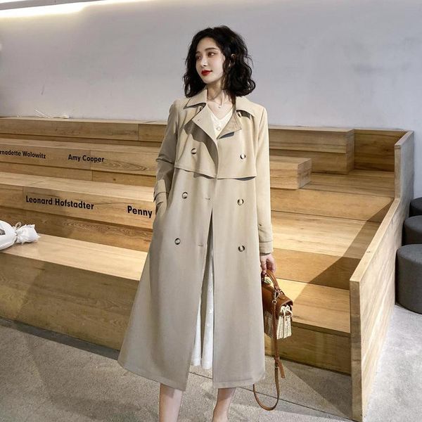 women's trench coats 2021 british style double-breasted lace windbreaker overknee mid-long temperament thin coat female long lapel slim, Tan;black
women's trench coats 2021 british style double-breasted lace windbreaker overknee mid-long temperament thin coat female long lapel slim, Tan;black