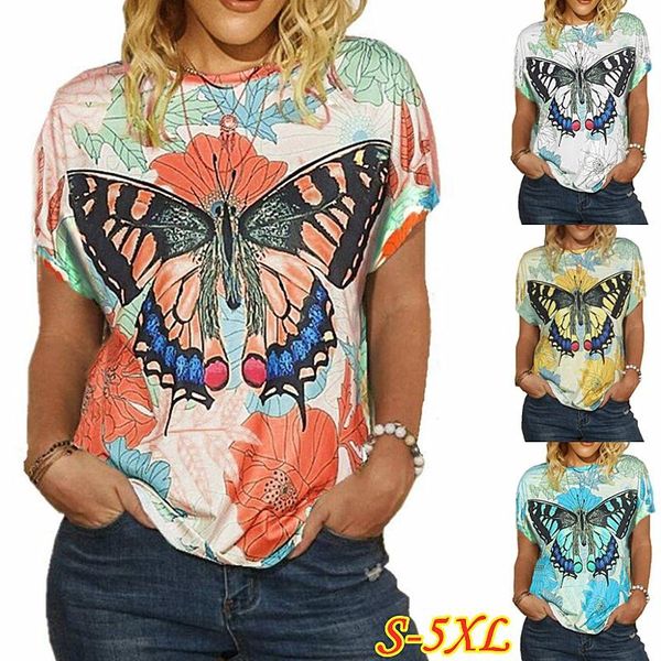 fashion butterfly sunflower printed t-shirt for women graphic tee shirt ladies summer casual short sleeve clothes women's, White
fashion butterfly sunflower printed t-shirt for women graphic tee shirt ladies summer casual short sleeve clothes women's, White