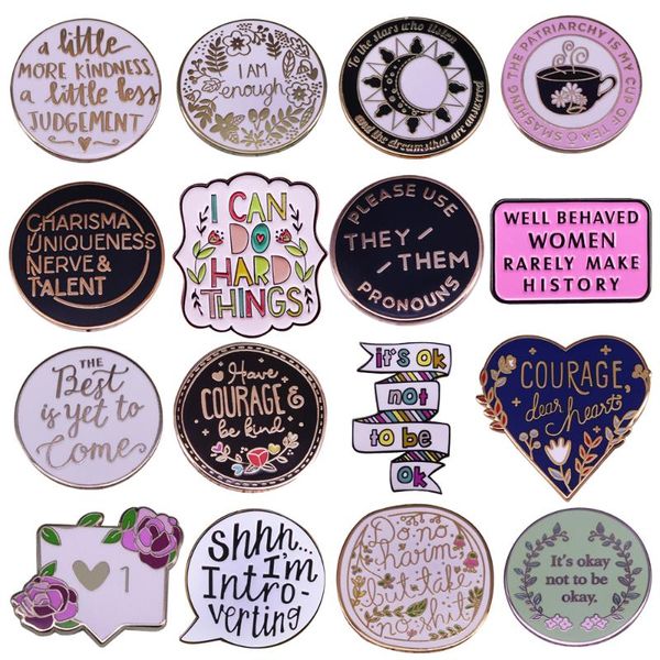 pins, brooches it's okay not to be motivational slogan brooch pins enamel metal badges lapel pin jackets jeans fashion jewelry, Gray
pins, brooches it's okay not to be motivational slogan brooch pins enamel metal badges lapel pin jackets jeans fashion jewelry, Gray
