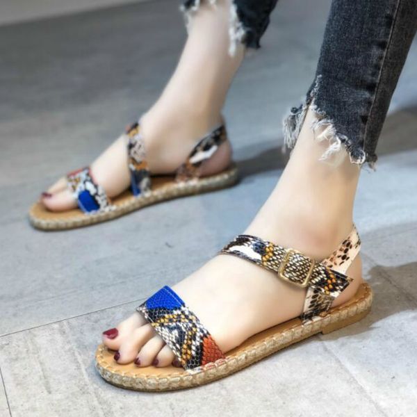 sandals summer women flats fashion snake pattern ladies buckle shoe pu leather soft comfort light woman sandalias 2021 oxxv, Black
sandals summer women flats fashion snake pattern ladies buckle shoe pu leather soft comfort light woman sandalias 2021 oxxv, Black