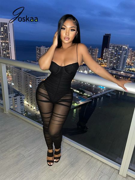 joskaa mesh evening clothes slash neck sleeveless women jumpsuits one piece outfit patchwork see through stacked rompers, Black;white
joskaa mesh evening clothes slash neck sleeveless women jumpsuits one piece outfit patchwork see through stacked rompers, Black;white