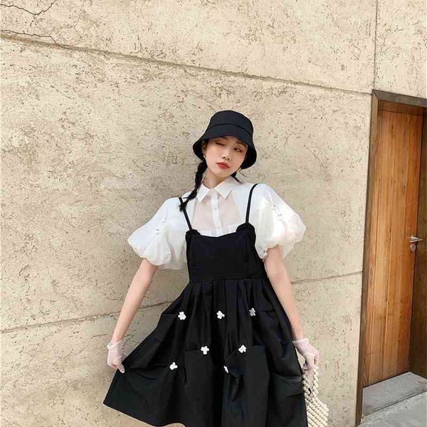 casual dresses black spaghetti strap spring 2021 daisy floral applique blackless ruched women korean kawaii clothes 8i4w, Black;gray
casual dresses black spaghetti strap spring 2021 daisy floral applique blackless ruched women korean kawaii clothes 8i4w, Black;gray