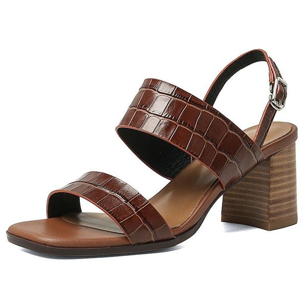vintage summer women sandals 2021 est genuine leather high heels platform shoes woman buckles party basic dress, Black
vintage summer women sandals 2021 est genuine leather high heels platform shoes woman buckles party basic dress, Black